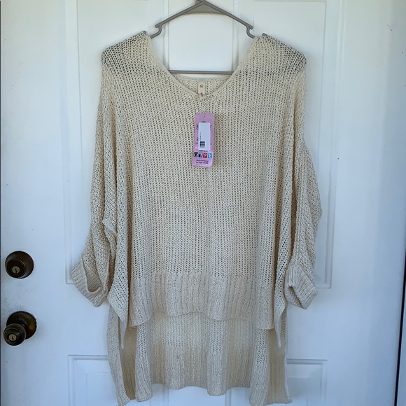 pink coconut boutique Sweaters - Slouchy sweater 3/4 sleeve